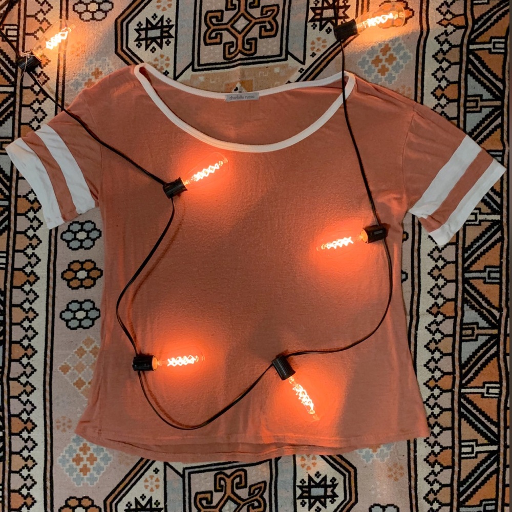 CHARLOTTE RUSSE Casual Baseball Tee